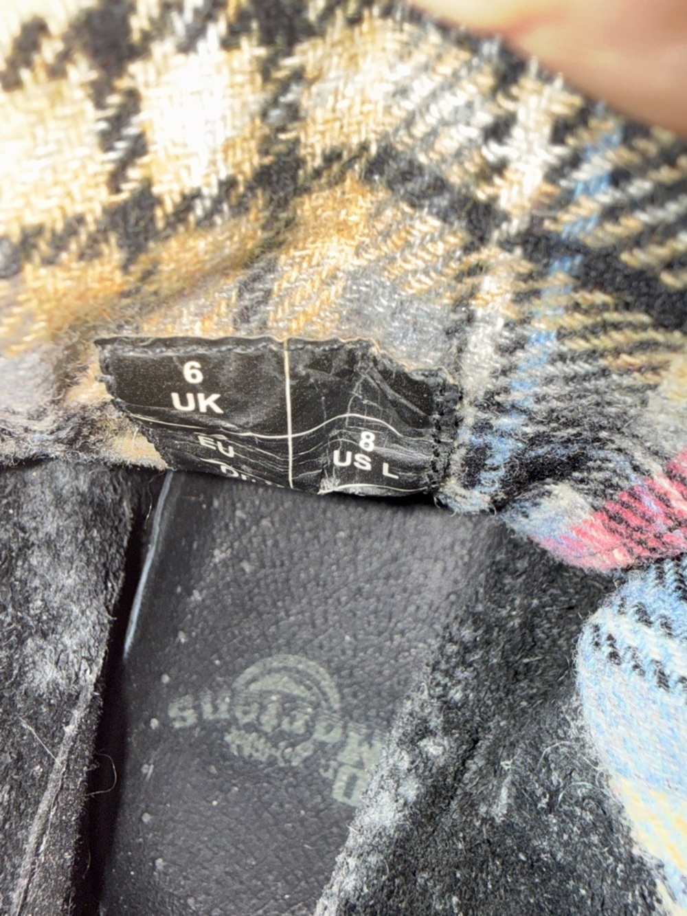 RARE Dr Martens Triumph 12107 Women US 8 EUR 39 grey black Moto Rolldown ribbon - Picture 4 of 11